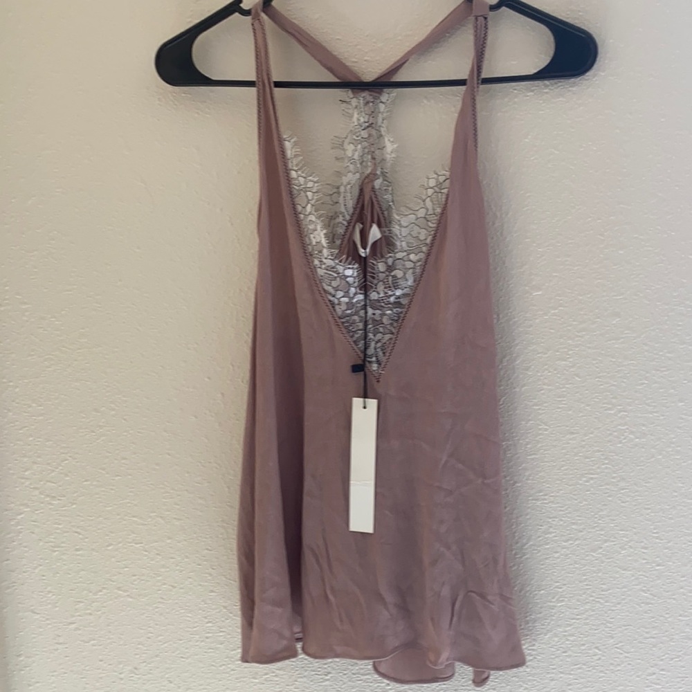 Pink Lace tank top
